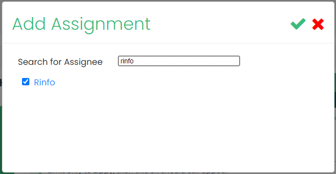 Choose Assignee