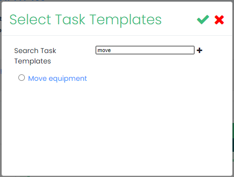 Select Task Templates