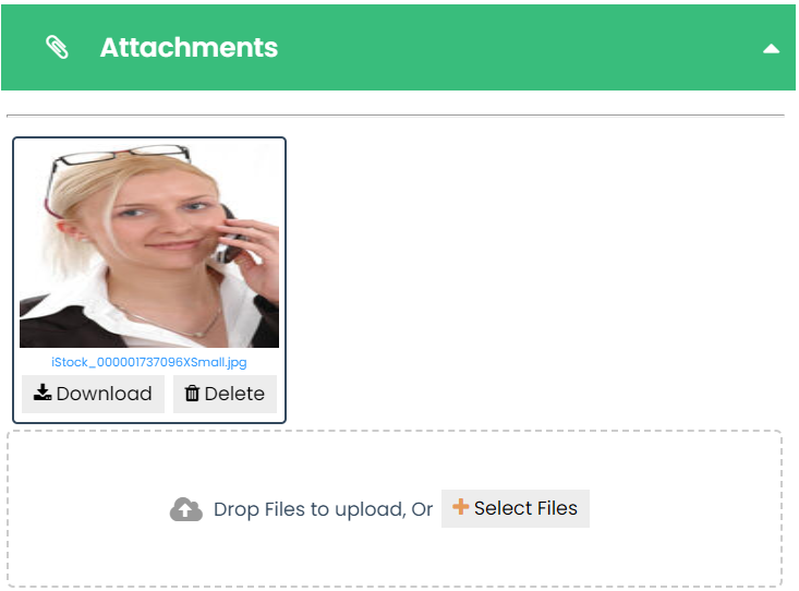 People Attachments Section